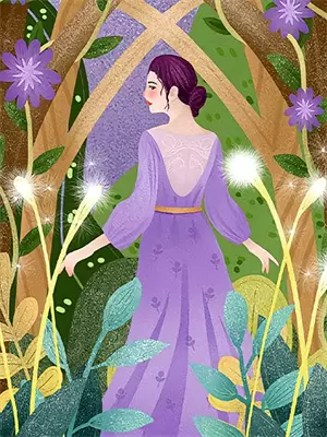 簪花仕女图全图高清大图