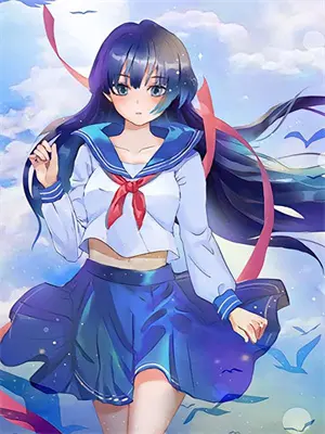 小绣娘蓝色